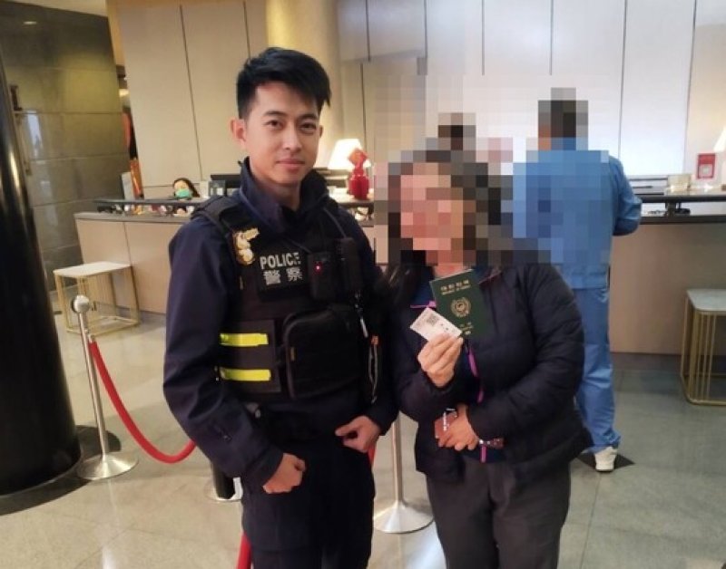 韓籍女客丟護照台南員警主動尋人專車送回