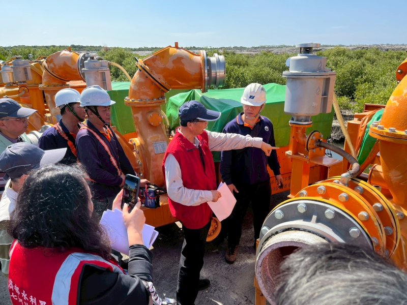 中央會同地方抽查屏東防汛設施　  確保抽水設備運作無虞