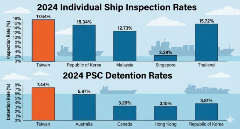 航港局船舶監理表現卓越 締造東京備忘錄歷史佳績並有效打擊次標準船 新聞圖片