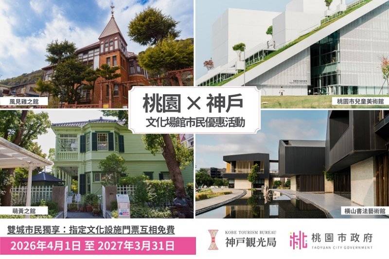 出示桃園市民卡就免費!日本神戶2大異人館優惠開放一年 新聞圖片