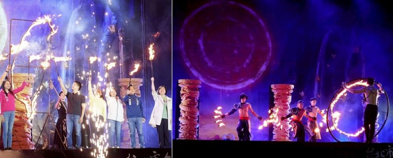 「即將成真火舞團」精彩演出!蔣萬安:今年「文化就在巷子裡」120場次演出將在12個行政區綻放 新聞圖片
