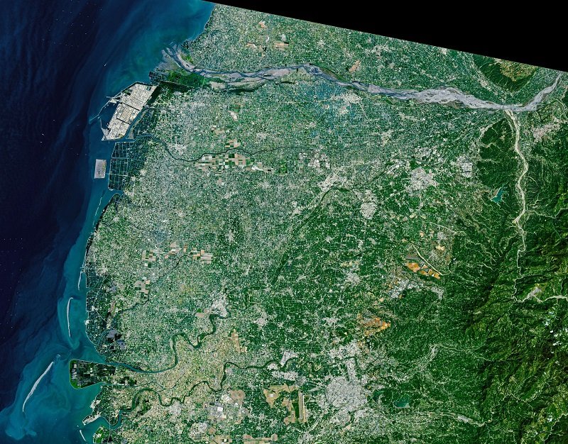 雲林農業躍上太空視野 NASA衛星影像展現農田拼圖美景 新聞圖片