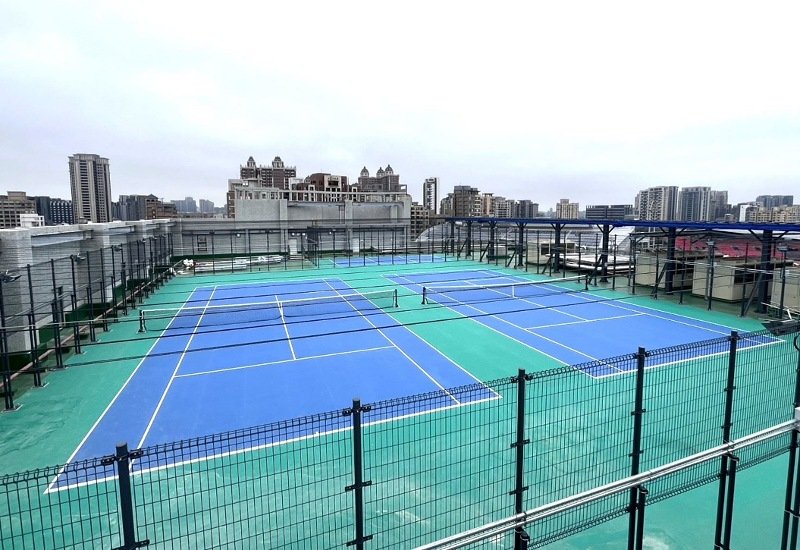 竹縣首座「空中網球場」! 竹北國民運動中心頂樓球場22日起開放預約