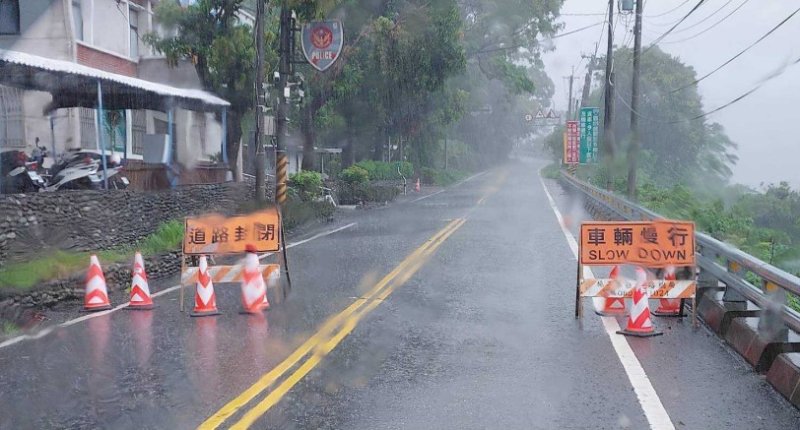 0625豪大雨影響  梅山口至向陽路段明日仍不開放通行