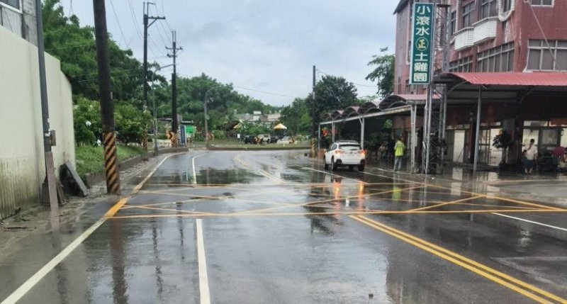田寮區月球路段目前積水已退  已開放正常通行