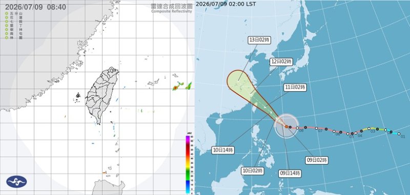 巴威逼近!今各地晴朗炎熱 颱風來襲「這時段」風強雨大