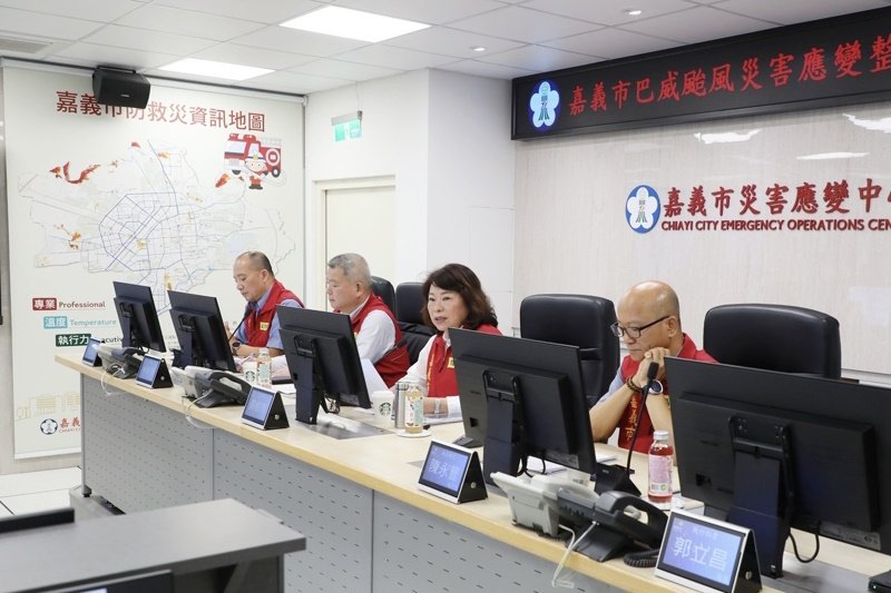 記取丹娜絲經驗 全力守護市民安全 強烈颱風巴威來勢洶洶 嘉義市超前部署完成整備
