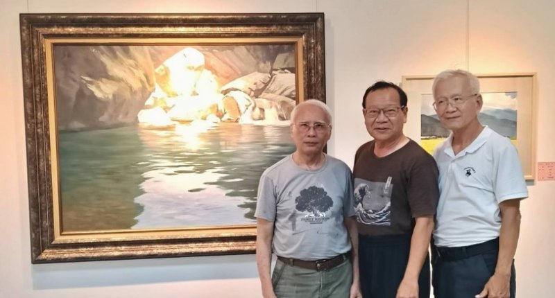 留俄畫家楊育儒 舉辦靜觀天地悠遊個展