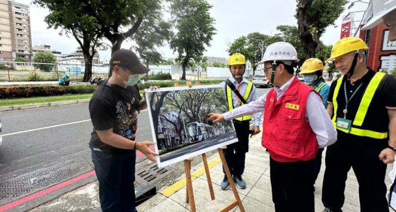 巴威颱風逼近 林欽榮副市長視察輕軌防颱整備 要求落實護樹及安全營運