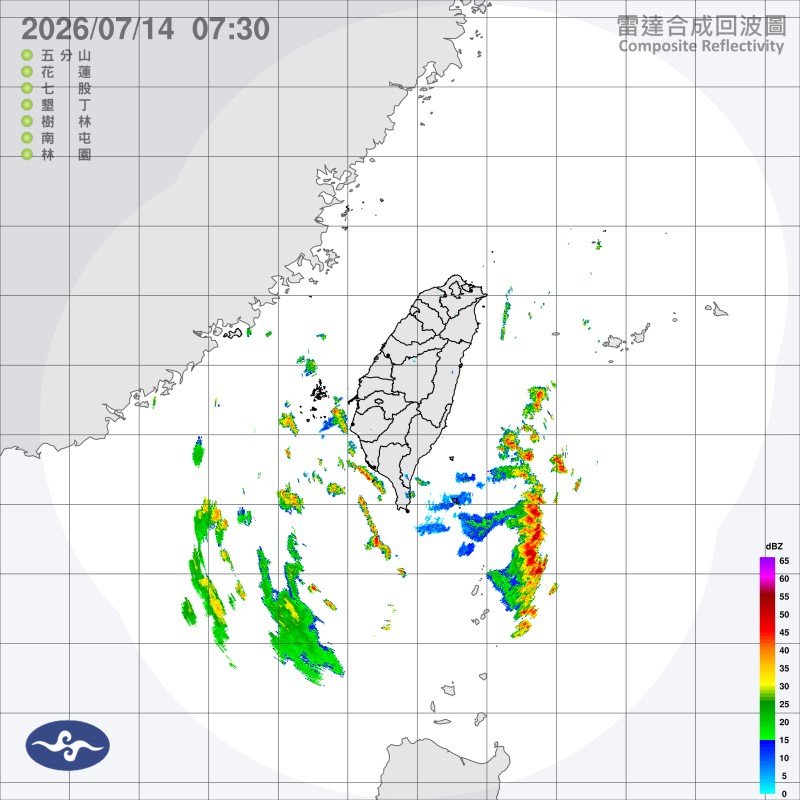 中部以北 週二再防豪雨突襲