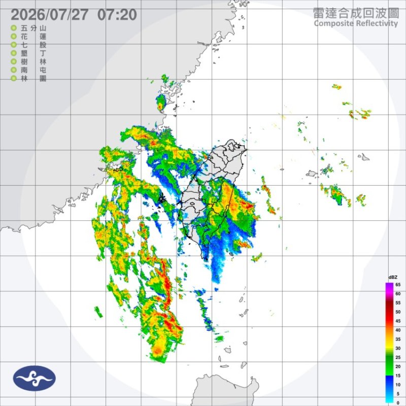 南方雲系北移！ 3縣市大雨特報 各地今慎防短暫陣雨