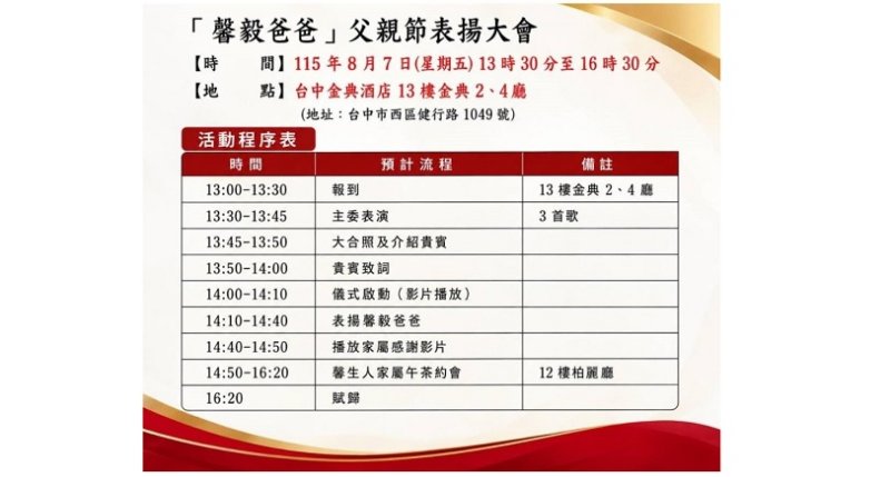 犯保協會表揚18位「馨毅爸爸」  向犯罪被害家庭守護者致敬