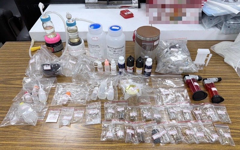 嚴打「喪屍煙彈」!新竹檢警全轄區掃蕩 緝獲1.7公斤依托咪酯、移送135起毒駕