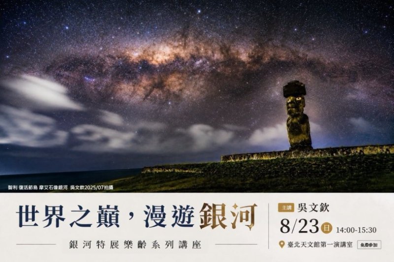 臺北天文館「世界之巔，漫遊銀河」講座  吳文欽帶您看遍五大洲銀河絕景！