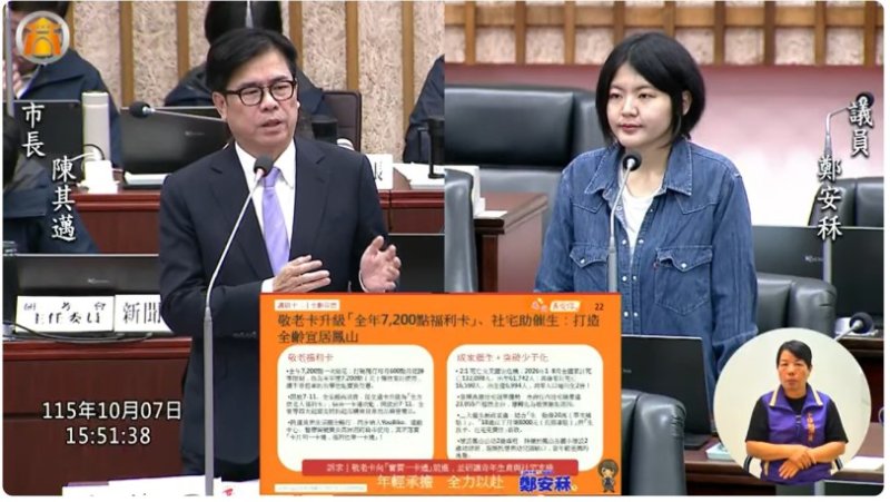 從塞車到托育、毛孩照顧　鄭安秝市政總質詢替鳳山發聲，爭取里環境改善費增至15萬元