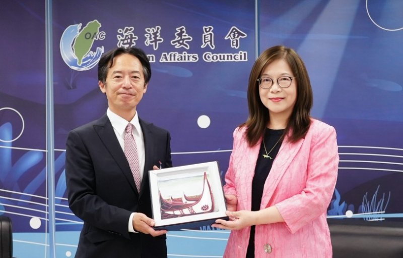 日本交流協會新任所長福永護拜會海委會   管碧玲：海洋串起地理、心裡最接近的兩國